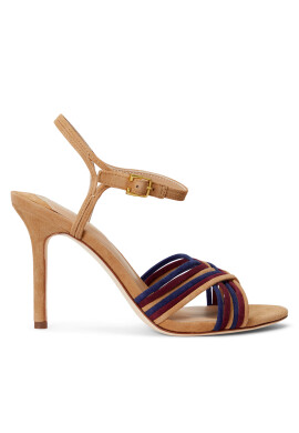 Lauren Ralph Lauren Сандали 802912329003 Camel/Vntg Brngdy/Frnch Nvy - Mera.bg