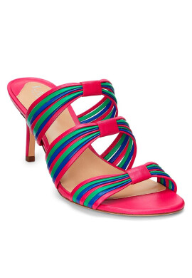 Lauren Ralph Lauren Сандали Lorraine 802904278002 Blue Strn/Palm Leaf/Sport Pink - Mera.bg