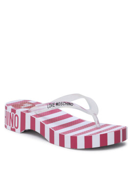 LOVE MOSCHINO Джапанки JA28244G0GI3460A Righe Fuxia/Bianco - Mera.bg