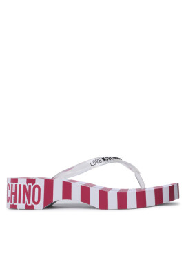 LOVE MOSCHINO Джапанки JA28244G0GI3460A Righe Fuxia/Bianco - Mera.bg