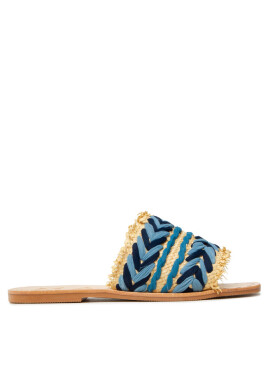 Manebi Чехли Leather Sandals S 1.4 Y0 Blue Pattern - Mera.bg