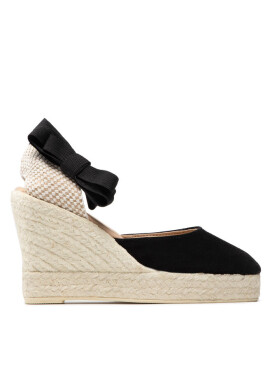 Manebi Еспадрили Wedge Valenciana K1.0 WV Black Soft Suede - Mera.bg