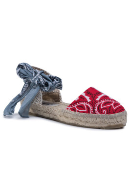 Manebi Еспадрили Flat Valenciana F 9.4 P0 Red Grey Bandana - Mera.bg