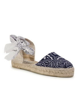 Manebi Еспадрили Flat Valenciana F 9.6 P0 Navy White Bandana - Mera.bg