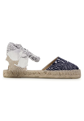 Manebi Еспадрили Flat Valenciana F 9.6 P0 Navy White Bandana - Mera.bg