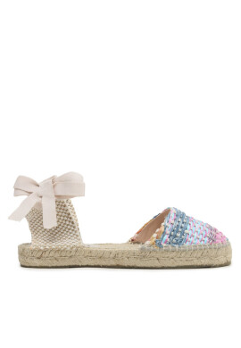 Manebi Еспадрили Raffia Yute Mix Flat Valenciana Espadrilles G 6.1 P0 Fucsia Blue Mix - Mera.bg