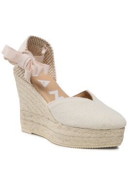 Manebi Еспадрили Shaped Wedge Espadrilles O 7.0 WH Екрю - Mera.bg