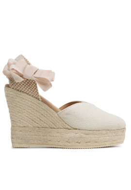 Manebi Еспадрили Shaped Wedge Espadrilles O 7.0 WH Екрю - Mera.bg