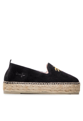Manebi Еспадрили Slippers D T 0.3 D0 Black/Golden Palm - Mera.bg