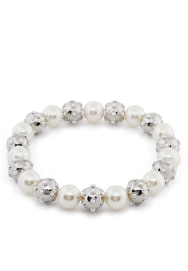 Marc Jacobs Колие Pearl Dot Statement Neklace 2R3JNC001J52 Сребрист - Mera.bg