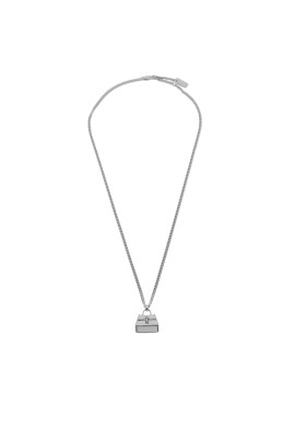 Marc Jacobs Колие The St. Marc Cuban-Link Chain Necklace 2F3JNC001J37 Сребрист - Mera.bg