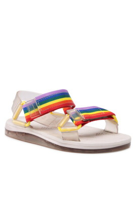 Melissa Сандали Mini Papete Rider I 33381 Beige/Beige/Rainbow 54036 - Mera.bg
