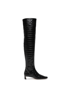 MICHAEL Michael Kors Чизми Cosmo Crocodile Embossed Leather Boot 40F4CSMB5E Черен - Mera.bg