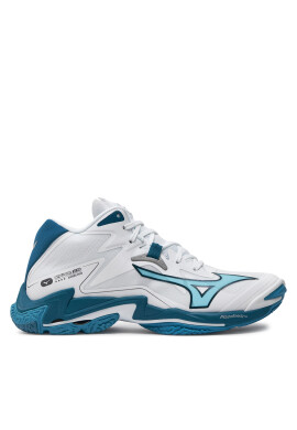 Mizuno Обувки за зала Wave Lightning Z8 Mid V1GA2405 Бял - Mera.bg