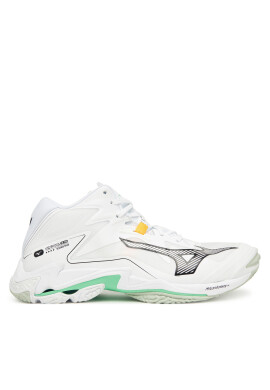 Mizuno Обувки за зала Wave Lightning Z8 Mid V1GA2405 Бял - Mera.bg