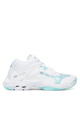 Mizuno Обувки за зала Wave Lightning Z8 Mid V1GC2405 Бял - Mera.bg