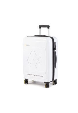 National Geographic Среден куфар Medium Trolley N205HA.60.01 Бял - Mera.bg