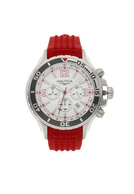 Nautica Часовник NAPNSS215 Red/Silver - Mera.bg