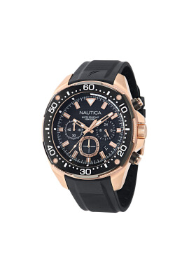 Nautica Часовник Bluesail Chronograph NAPBSF401 Черен - Mera.bg