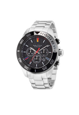 Nautica Часовник NAPNOS306 Silver/Black - Mera.bg