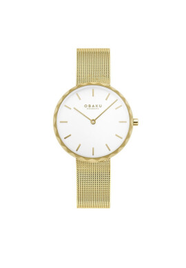 Obaku Часовник Folder V252LXGIMG Gold/White - Mera.bg
