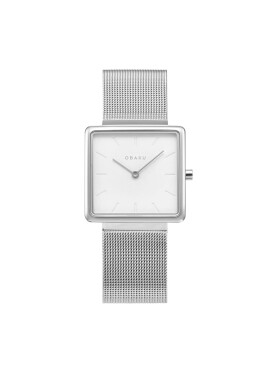 Obaku Часовник Kvadrat V236LXCIMC Сребрист - Mera.bg