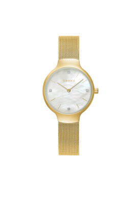Obaku Часовник V241LXGWMG Gold/Gold - Mera.bg