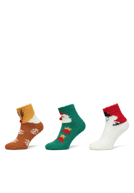 ONLY Комплект 3 чифта дълги чорапи дамски Christmas 15327608 Цветен - Mera.bg