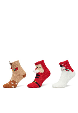 ONLY Комплект 3 чифта дълги чорапи дамски Christmas 15327608 Цветен - Mera.bg