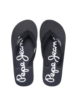 Pepe Jeans Джапанки Bat Beach Brand M PMS70110 Black 999 - Mera.bg