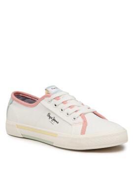 Pepe Jeans Гуменки Brady Bandan W PLS31436 White 800 - Mera.bg