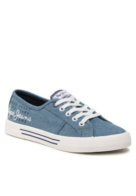 Pepe Jeans Гуменки Brady W Logo PLS31288 Factory Blue 560 - Mera.bg