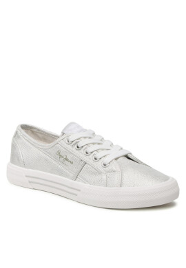 Pepe Jeans Гуменки Brady W Met PLS31289 Silver 934 - Mera.bg