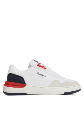 Pepe Jeans Сникърси Baxter Basket B PBS30563 White 800 - Mera.bg