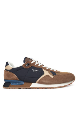 Pepe Jeans Сникърси Brit Colors M PMS400004 Кафяв - Mera.bg
