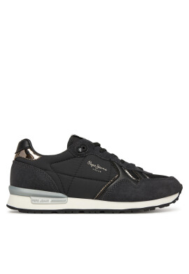Pepe Jeans Сникърси Brit Mirror W PLS400004 Черен - Mera.bg