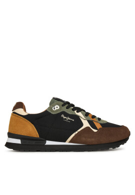 Pepe Jeans Сникърси Brit Prints M PMS400002 Кафяв - Mera.bg