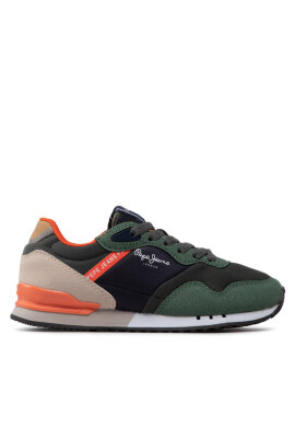 Pepe Jeans Сникърси London One Basic B PBS30540 Khaki Green 765 - Mera.bg