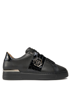 PHILIPP PLEIN Сникърси Leather Lo-Top Sneakers AACS USC0513 PLE010N Black 02 - Mera.bg