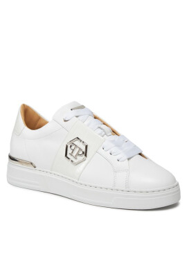 PHILIPP PLEIN Сникърси Leather Lo-Top Sneakers AACS USC0513 PLE010N White 01 - Mera.bg