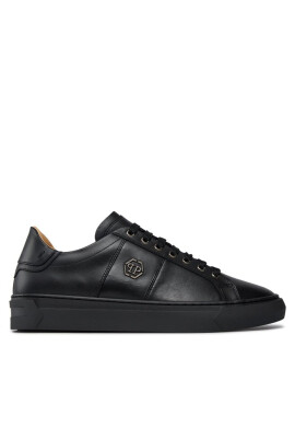 PHILIPP PLEIN Сникърси Leather Lo-Top Sneakers Hexagon AACS MSC3905 PLE075N Black 02 - Mera.bg