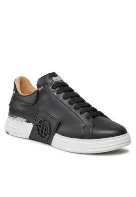 PHILIPP PLEIN Сникърси Lo-Top Sneakers Phantom Kick$ Leather Hexagon FABS USC0263 PLE010N Black / White 0201 - Mera.bg