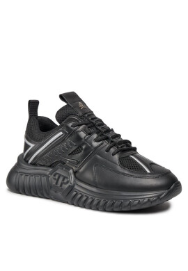 PHILIPP PLEIN Сникърси Runner Hexagon FACS USC0405 PLE075N Black/Nickel 0291 - Mera.bg