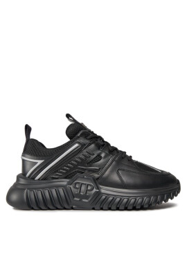 PHILIPP PLEIN Сникърси Runner Hexagon FACS USC0405 PLE075N Black/Nickel 0291 - Mera.bg