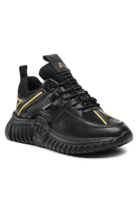 PHILIPP PLEIN Сникърси Runner Sneakers Supersonic SACS USC0405 PLE075N Black/Light Gold 0293 - Mera.bg