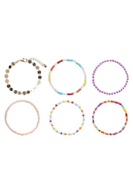 Pieces Комплект 6 гривни Baltana 17135215 Gold Colour 4140727 - Mera.bg