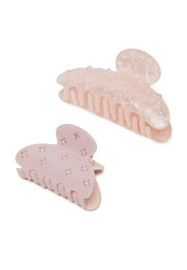 Pieces Комплект шноли за коса Pclala 2-Pack Hairshark 17156122 Розов - Mera.bg