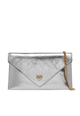 PINKO Дамска чанта Flat Purse Mini AI 25-26 PCPL 105347 A2OT Сребрист - Mera.bg