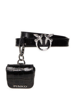 Pinko Дамски колан Brevis H2 Belt 1H2140 A03I Nero Limousine/Shiny Nickel Z99N - Mera.bg