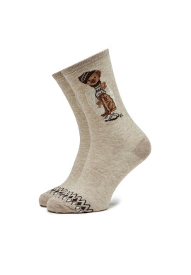Polo Ralph Lauren Чорапи дълги дамски 455923583001 Brown 200 - Mera.bg